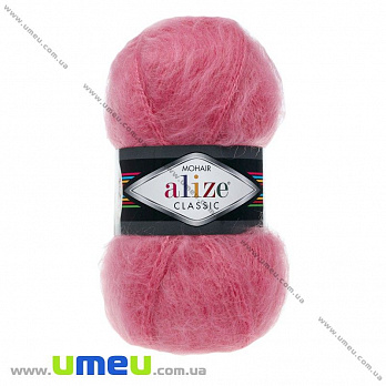 Пряжа Alize Mohair Classic 100 г, 200 м, Розовая 170 (YAR-029595)
