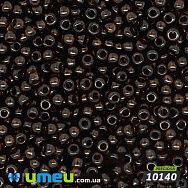 Бісер чеський 11/0, №10140, Коричневий темний, Прозорий (BIS-044453)
