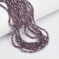 Намистини Біконус, 3х2,5 мм, Фіолетово-коричневі АВ (BUS-057454)