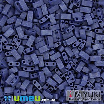 Бісер японський Miyuki HALF TILA №2075, 5х2,3 мм, Синій матовий (BIS-046084)