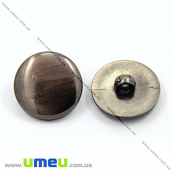 Гудзик пластиковий на ніжці Круглий, 21 мм, Мідний (PUG-012875)