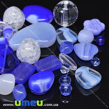 Бусины чешское стекло Preciosa 92-Mix-Multi Exclusive Blue-Crystal (BUS-036029)