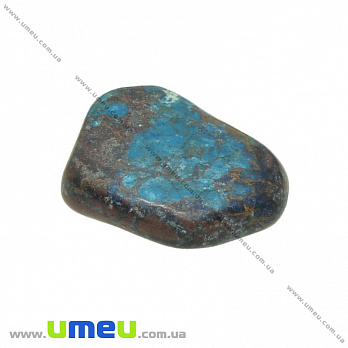 Галтовка Хрізоколла з лазуритом, 24х20х9 мм (POD-033132)