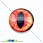 /p15242-kaboshon-stekl-s-printom-glaz-14-mm-krasniy-krugliy/