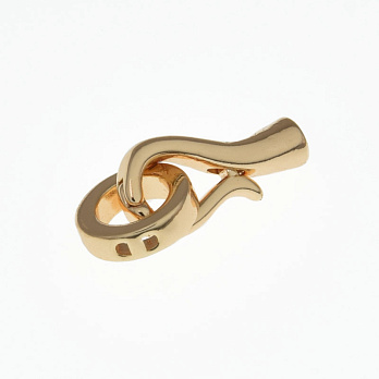 Застібка, 20х9 мм, Латунь з покриттям 14 kt (ZAM-058493)