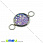 /p36779-konnektor-iz-nerzh-stali-imitaciya-druzi-smola-sireneviy-18x10-mm/
