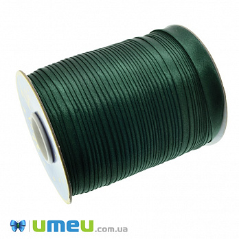 Атласная косая бейка, 15 мм, Изумрудная темная (LEN-037772)