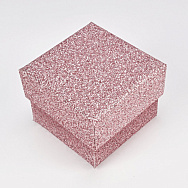 Коробочка Квадратна під колечко, 5х5х3,8 см, Рожева (UPK-060580)