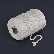 Шнур для макраме хлопковый крученый, 2,5-3 мм, Айвори (LEN-063019)