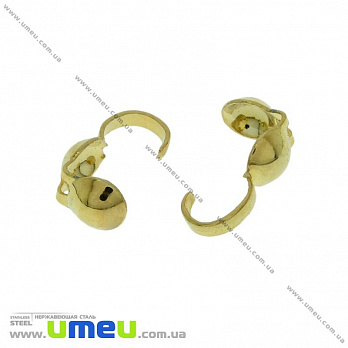 Каллот з нержавіючої сталі, 9х4 мм, Золото (STL-031431)