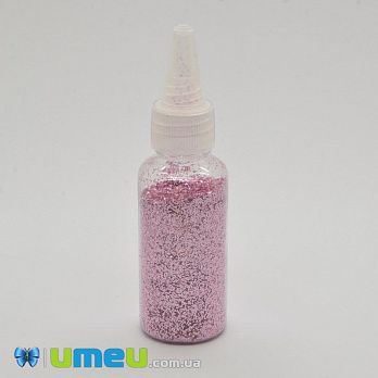 Глиттер крупный в баночке, Розовый, 20 г (GLN-039532)