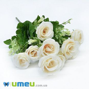 Букет роз, 44 см, Кремовый (DIF-044704)