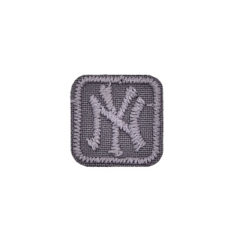 Термоаплікація NY, 2х2 см, Сіра (APL-053400)