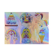 Набір алмазного живопису (голографічні наклейки), Рожеві мрії (6 шт) (SXM-056489)