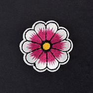 Термоаплікація Квітка, 4 см, Малинова (APL-060018)