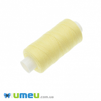 Нитка поліестерова KIWI №40/2, col.129, Жовта світла, 366 м (MUL-046702)