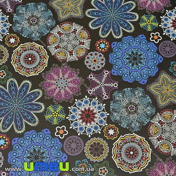 Пакувальний папір Візерунки, Чорний, 73х100 см (UPK-019234)
