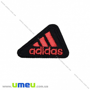 Термоаплікація Adidas, 4х2,5 см, Чорна (APL-020958)
