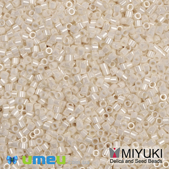 Бісер японський Miyuki Delica 15/0 DBS203, Кремовий (BIS-049715)