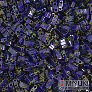 Бісер японський Miyuki HALF TILA №4518, 5х2,3 мм, Синій Пікассо (BIS-053254)