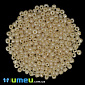 Бісер китайський великий, 6/0, Бежевий перламутровий, 4 мм (BIS-003531)