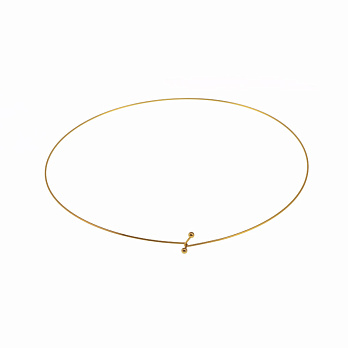 Основа на шию з нерж. ст., 13 см, 43 см, Покриття 18 kt (STL-056088)