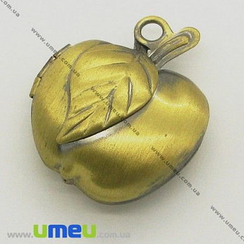 [Архів] Медальйон Яблуко, Антична бронза, 26х23 мм (POD-005131)