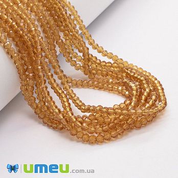Намистини ронделі, 3,5х3 мм, Топаз (BUS-049246)
