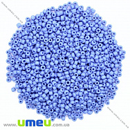 Бісер китайський середній, 8/0, Блакитний натуральний, 3 мм (BIS-026167)