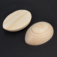 Заготовка дерев'яна під магніт Яйце, 60х45 мм, Смерека (DEC-057728)