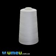 Нитка поліестерова KIWI №30/2 col.301, Біла, 2700 м (MUL-046467)