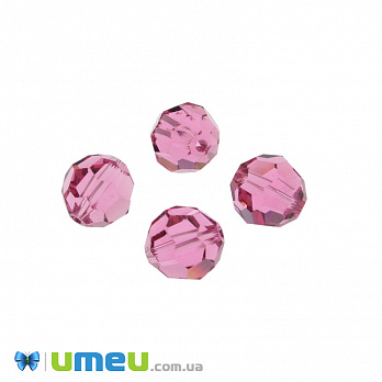 [Архів] Бусина Swarovski 5000 Rose 2 сорт, 10 мм, Гранована кругла (BUS-042724)