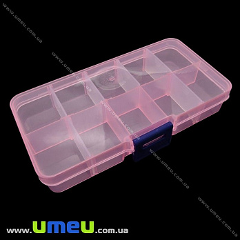 Органайзер для хранения на 10 ячеек, Розовый, 13х6,5 cм (INS-028424)