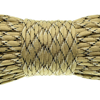 Шнур паракорд семіжільний меланж 4 мм, Бежевий (LEN-024918)