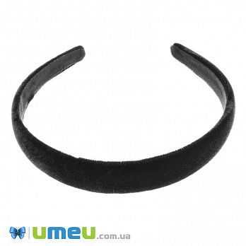 Обруч бархатный, 20 мм, Черный (OSN-044191)