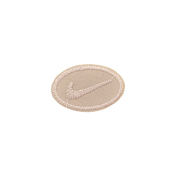 Термоаплікація Nike, 3х2 см, Бежева (APL-053388)
