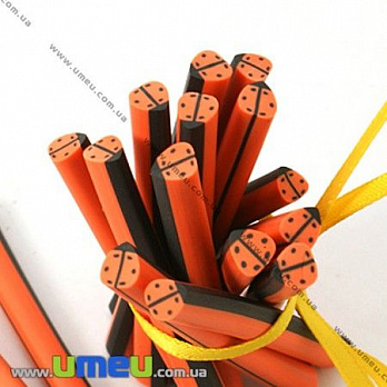Паличка FIMO Божа корівка помаранчева, 50 мм (DIF-003554)