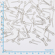 Булавки із нерж. сталі, 15 мм, Темне срібло (STL-056216)