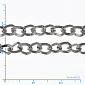 Ланцюг, Темне срібло, 5х4 мм (ZEP-003016)
