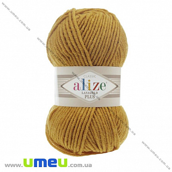 Пряжа Alize Lanagold Plus 100 г, 140 м, Гірчична 645 (YAR-029552)