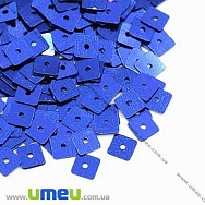 Паєтки Китай квадратні, 5х5 мм, Сині (PAI-013145)