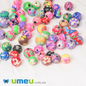 [Архів] Бусина FIMO Кругла, 6 мм, Мікс (BUS-042733)
