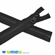 Блискавка тракторна Лакова роз'ємна 80 см, Тип 8, Чорна (ZIP-045341)