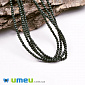 Намистини чеське скло Preciosa Перли 2 мм Ceramic Malachite, Зелені темні (BUS-049367)