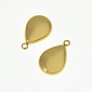Підвіска з нерж. сталі Крапля, 17,2х11,2 мм, Золото (STL-060677)