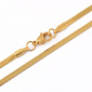 Основа на шию з нерж. ст., Плетіння Снейк 3 мм, Довжина 45 см, Золото (STL-058326)