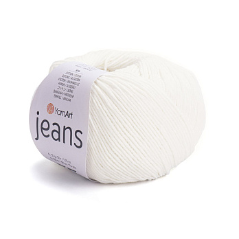 Пряжа YarnArt Jeans 50 г, 160 м, Молочна 01 (YAR-025295)