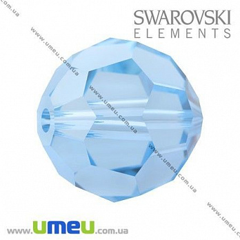 [Архів] Намистина Swarovski 5000 Aquamarine, 10 мм, Гранована кругла (BUS-005358)