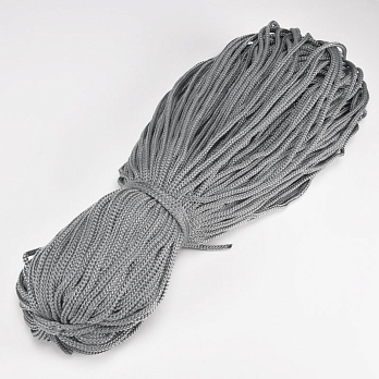 Шнур для макраме, 3,5 мм, Серый, Полипропилен (LEN-062955)