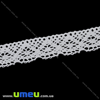 Мереживо бавовняне, 20 мм, Біле (LEN-016169)